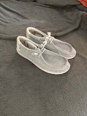 HEYDUDE Wally Sox Men's Stone White Slip-On Loafers